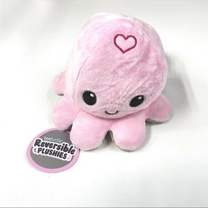 NEW Teeturtle Reversible Plushies Gray Pink Octopus